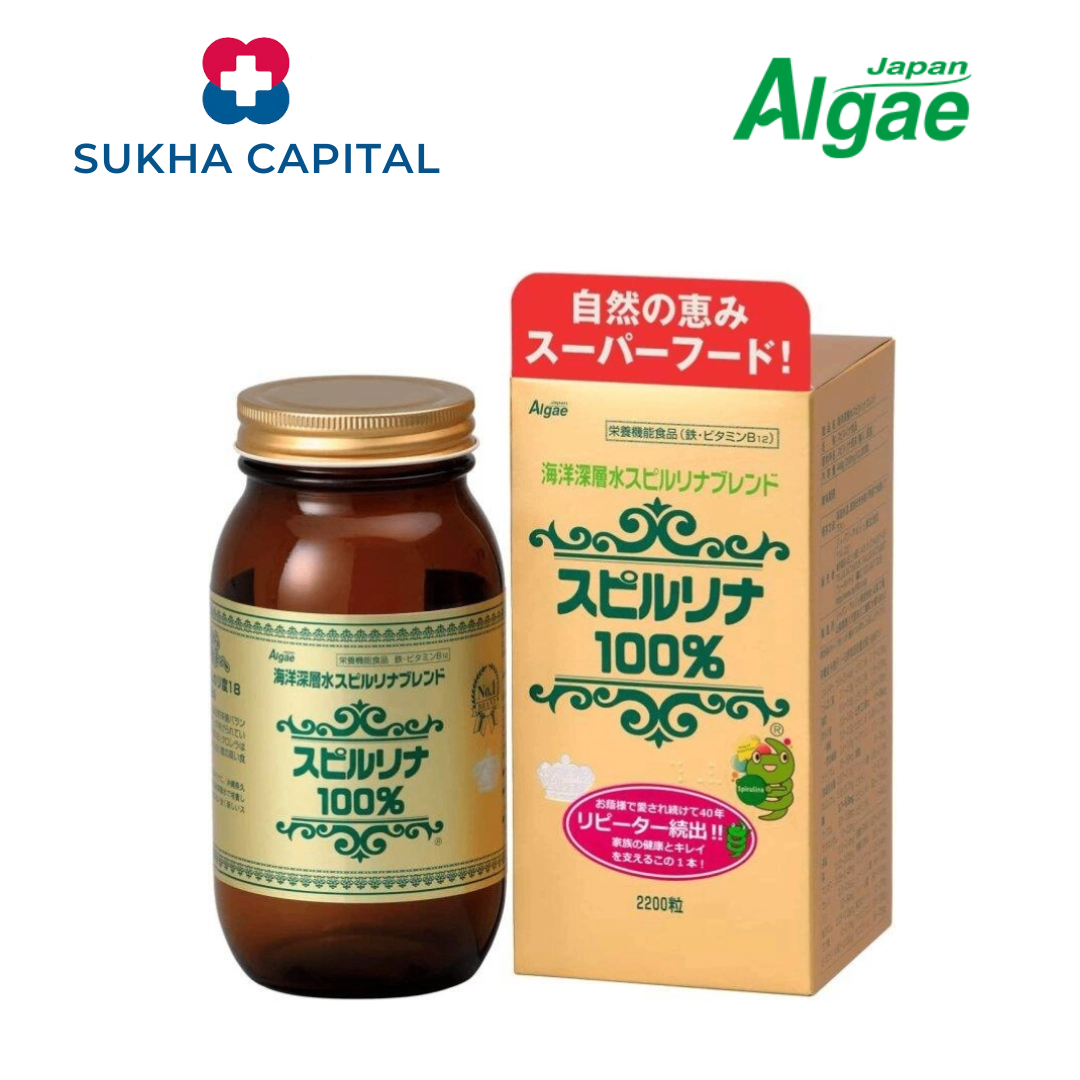 Algae Tảo xoắn Spirulina, Nhật Bản (2200v)