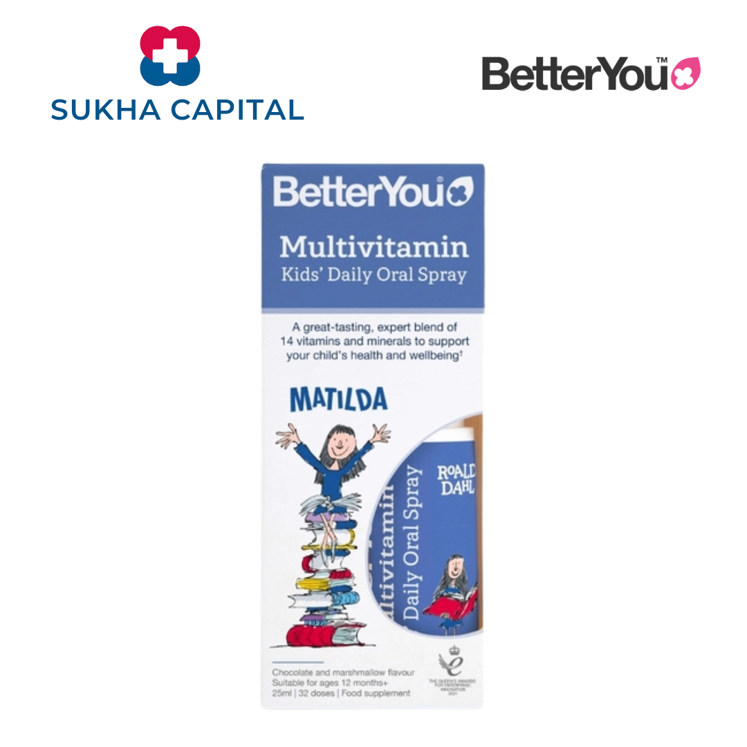 BetterYou Multivitamin Kids' Daily Oral Spray Vitamin tổng hợp dạng xịt từ 13 tuổi , UK (25ml)