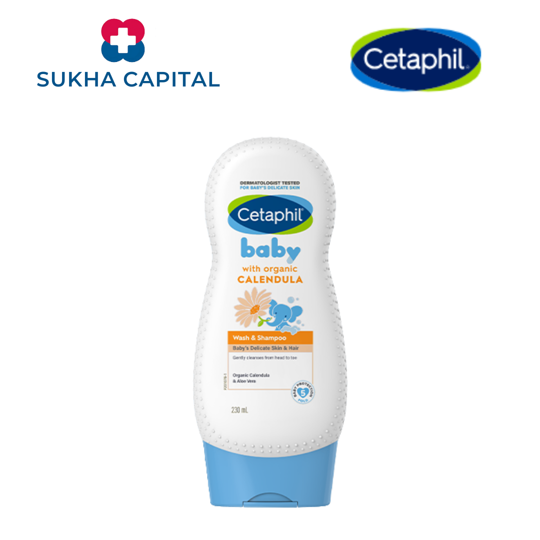 Cetaphil Baby Wash & Shampoo Sữa tắm gội dịu mát Hoa Cúc cho trẻ em Úc (400ml)