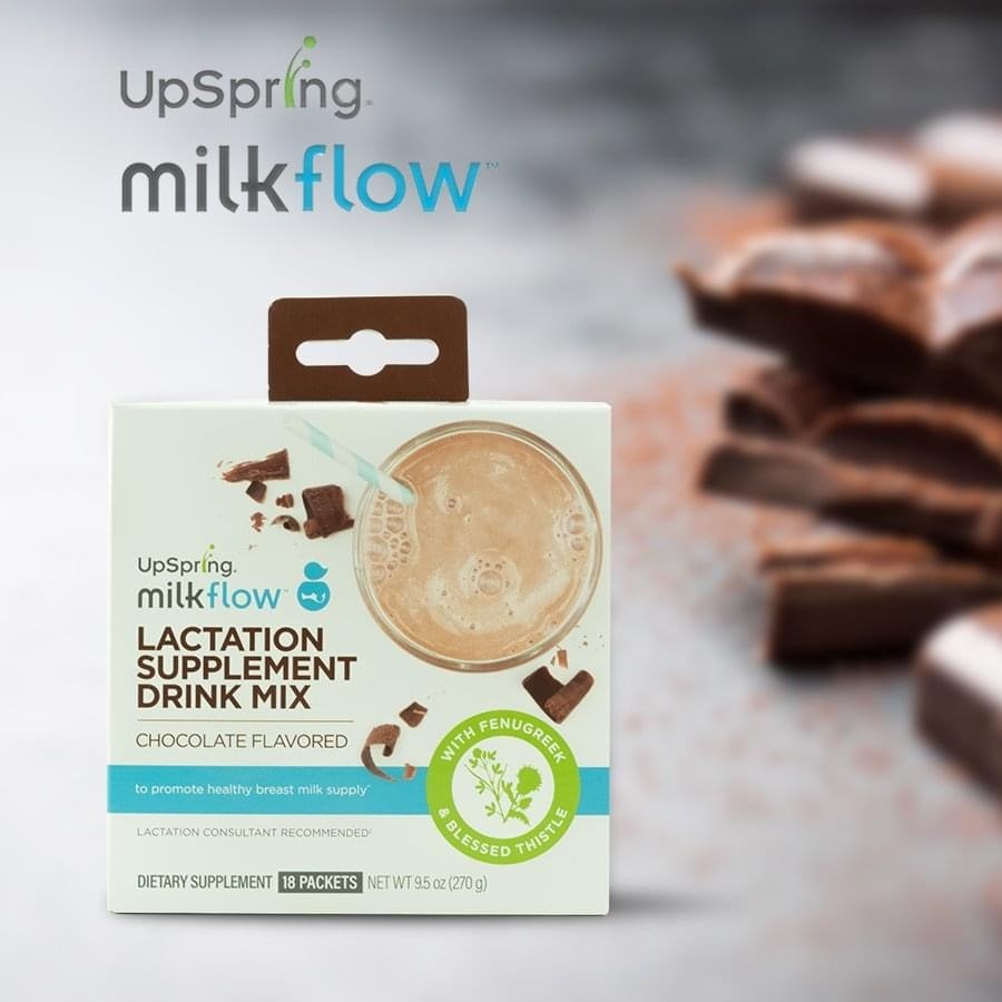 Lợi sữa UpSpring Milkflow Supplement Drink dạng ngũ cốc vị Chocolate 270g Mỹ (8 gói)