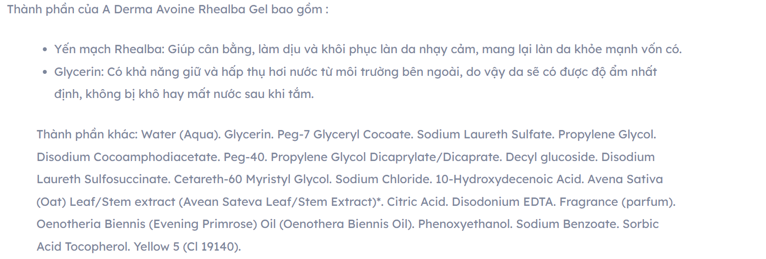 Aderma Sữa tắm giảm mụn lưng người lớn, Pháp (500ml không vòi)