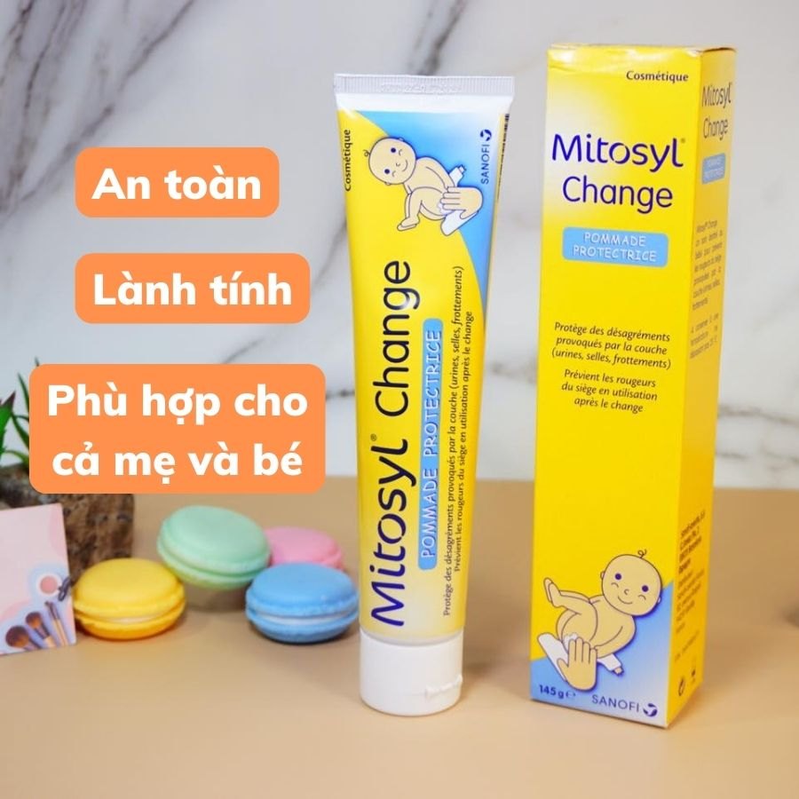 Kem Mitosyl Change giảm sẹo, hăm tã côn trùng cắn cho trẻ em và người lớn, Pháp ( 65g)