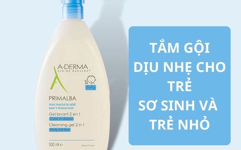 Aderma Sữa tắm giảm mụn lưng cho bé, Pháp (750ml vòi)