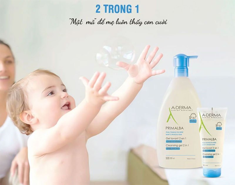 Aderma Sữa tắm giảm mụn lưng cho bé, Pháp (750ml vòi)