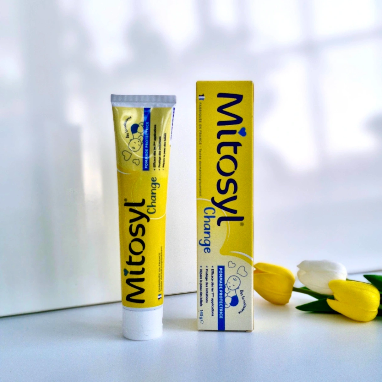 Kem Mitosyl Change giảm sẹo, hăm tã côn trùng cắn cho trẻ em và người lớn, Pháp ( 65g)