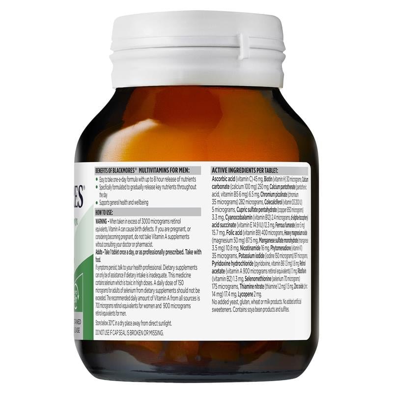 Blackmores Multivitamin for Men Vitamin tổng hợp cho nam Úc (90v)