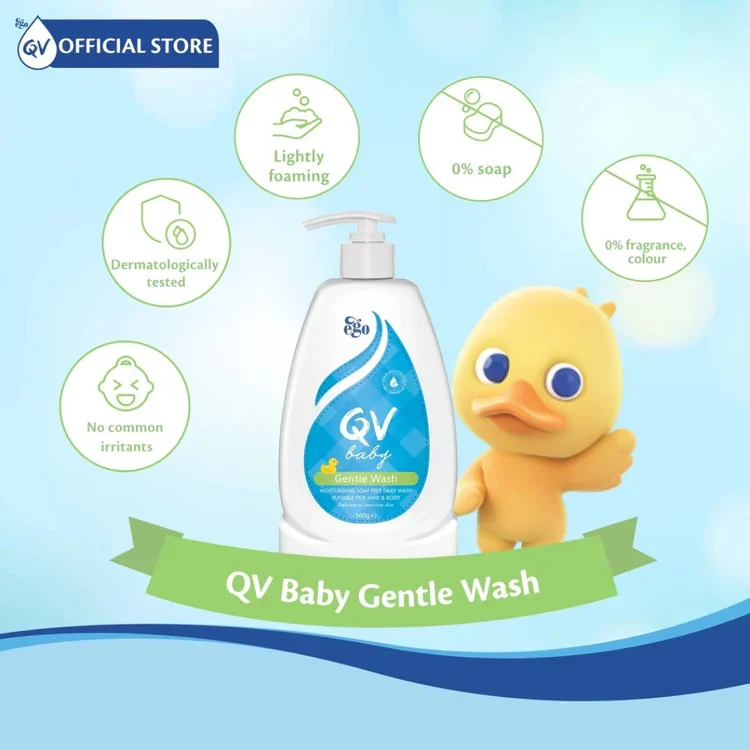 Ego QV Baby Gentle Wash Sữa tắm dịu nhẹ cho trẻ từ sơ sinh Úc (250g)