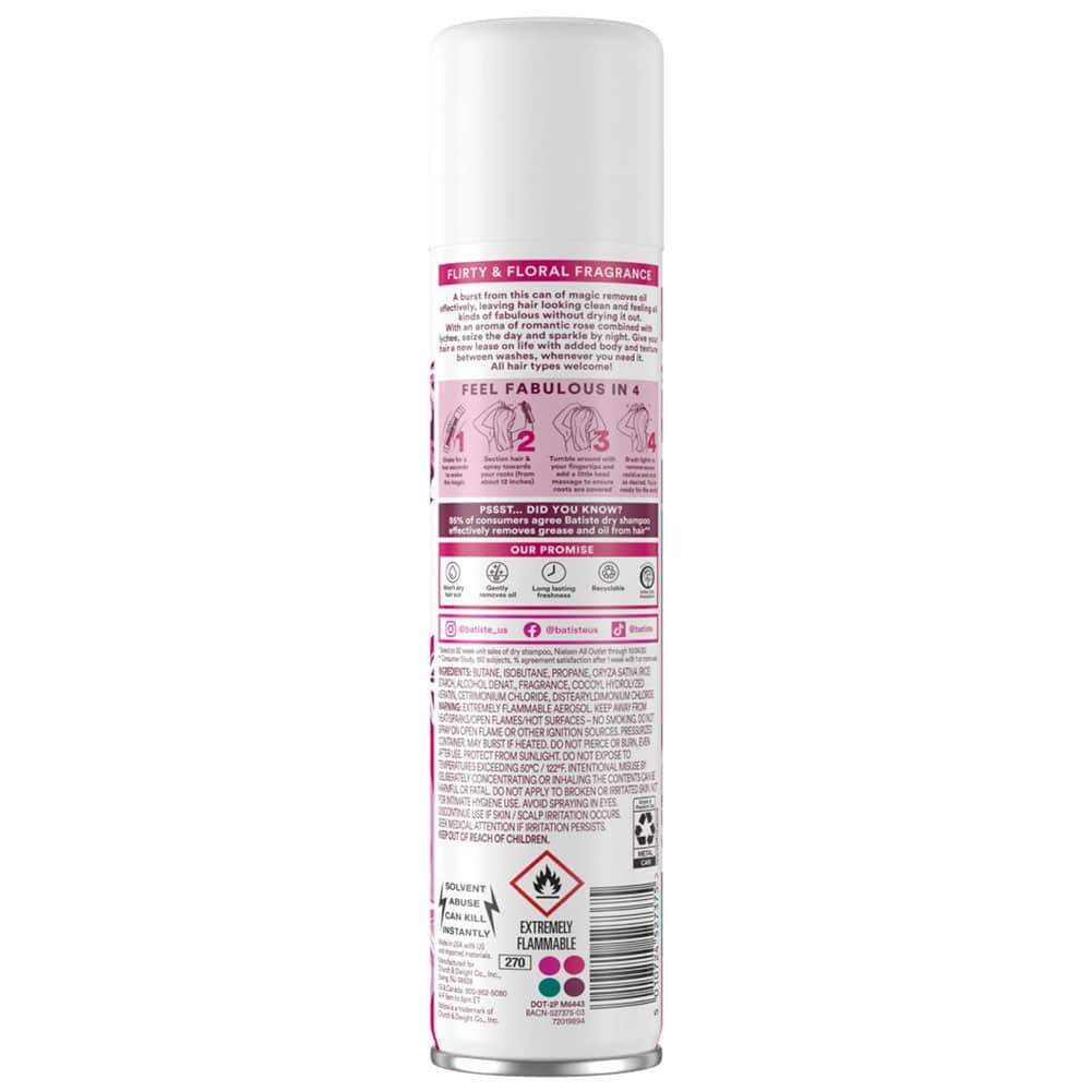 Batiste Dry Shampoo Dầu gội đầu khô Blush UK (200ml)