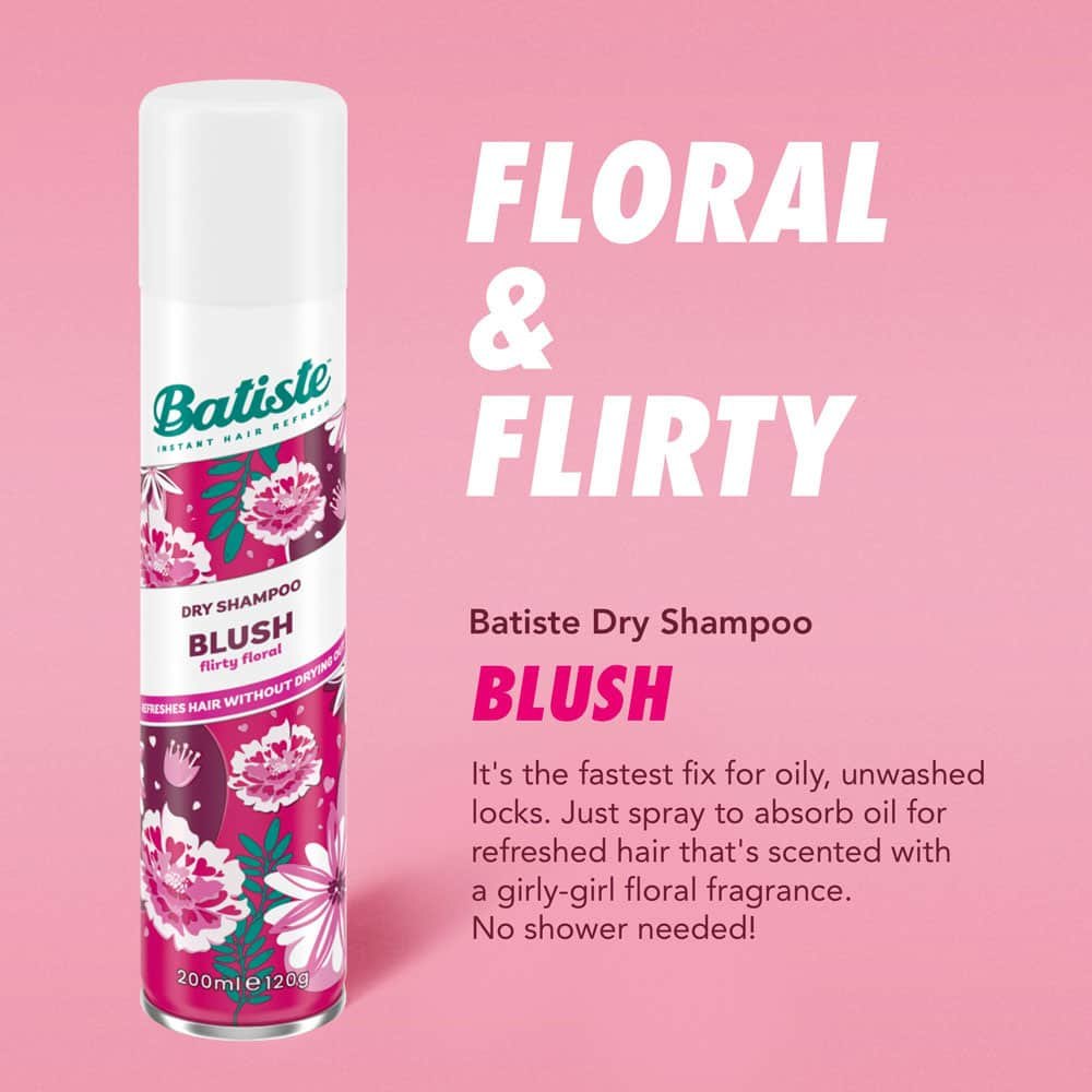 Batiste Dry Shampoo Dầu gội đầu khô Blush UK (200ml)