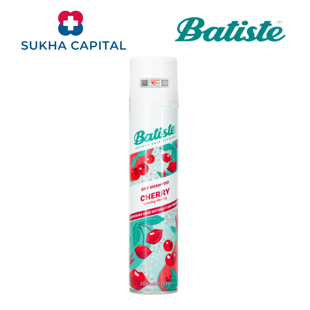 Batiste Dry Shampoo Dầu gội đầu khô Cherry UK (200ml)