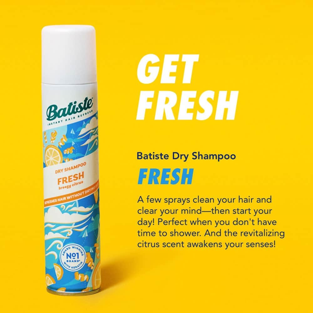 Batiste Dry Shampoo Dầu gội đầu khô Fresh UK (200ml)