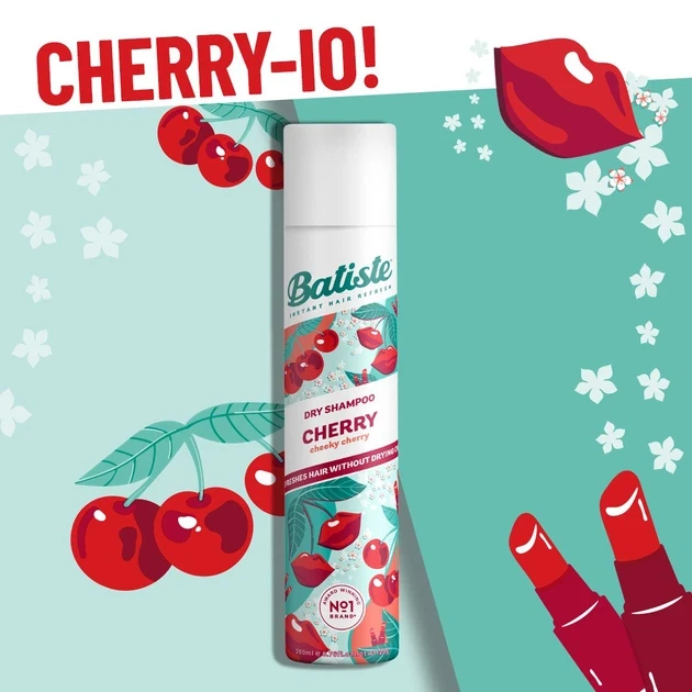 Batiste Dry Shampoo Dầu gội đầu khô Cherry UK (200ml)