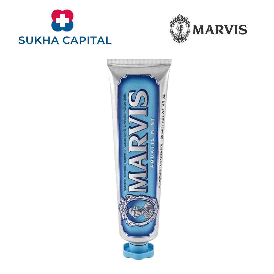 Marvis Aquatic Mint F Kem đánh răng, Ý (25ml màu xanh dương)