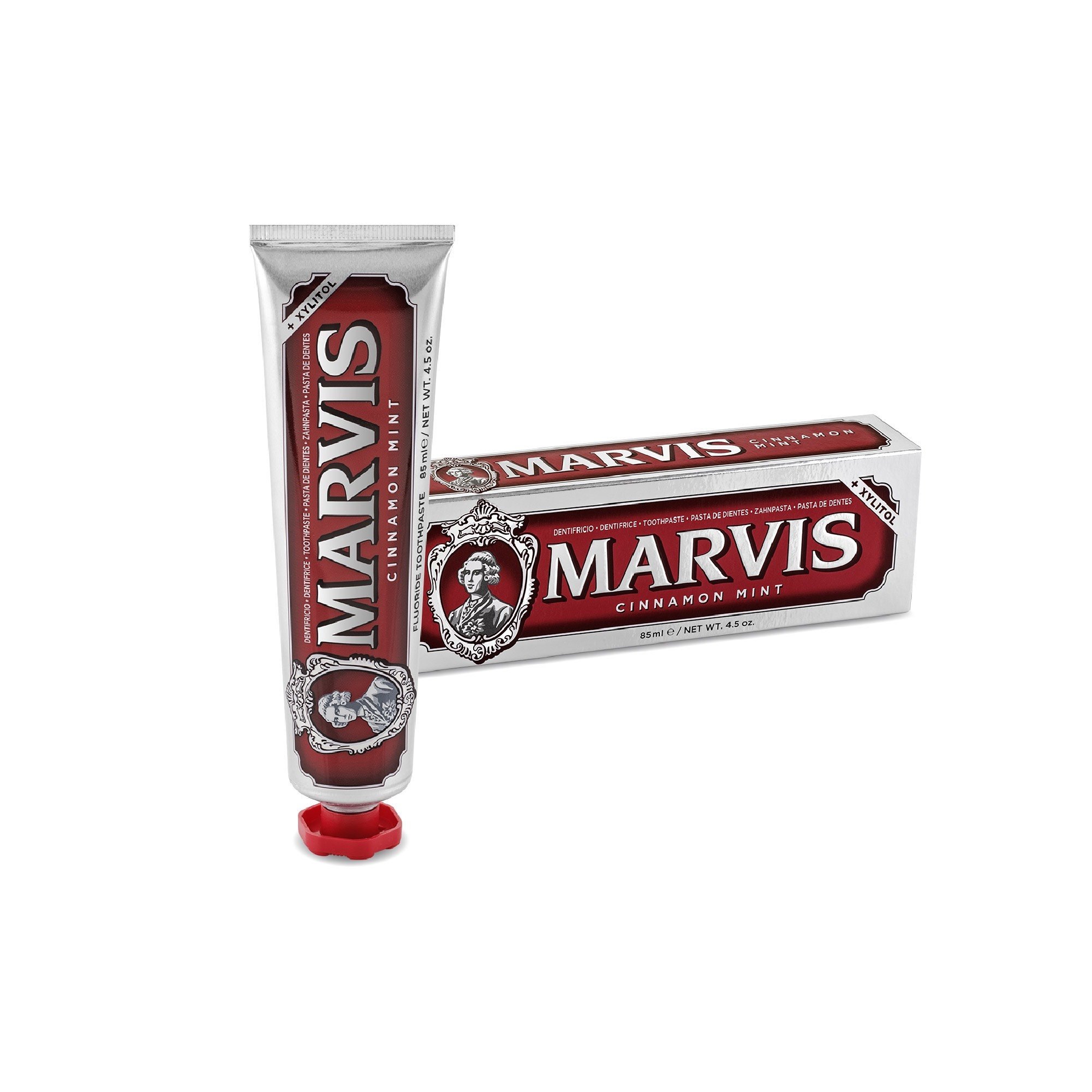 Marvis Cinnamon Mint F Kem đánh răng, Ý (25ml màu đỏ)