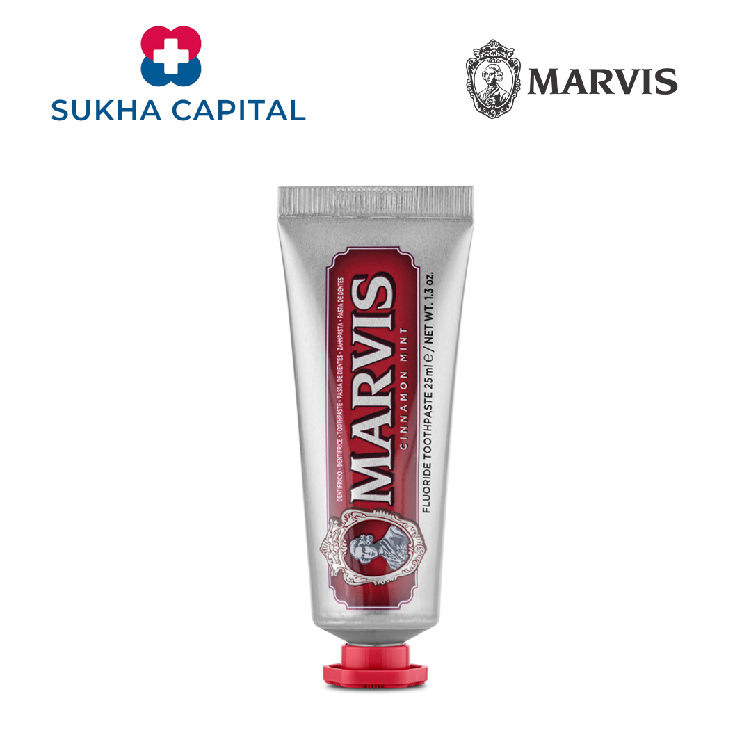 Marvis Cinnamon Mint F Kem đánh răng, Ý (25ml màu đỏ)