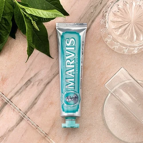Marvis Whitening Mint Kem đánh răng, Ý (25ml màu xanh ngọc )