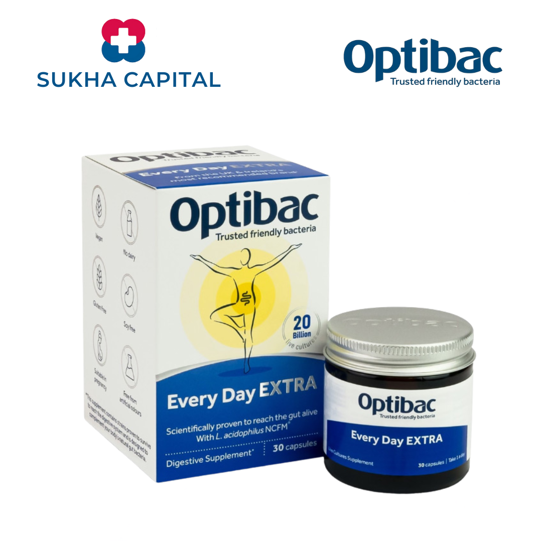 Optibac for every day Extra Strength Men vi sinh xanh dương giúp tiêu hóa hàng ngày UK (30v tem)