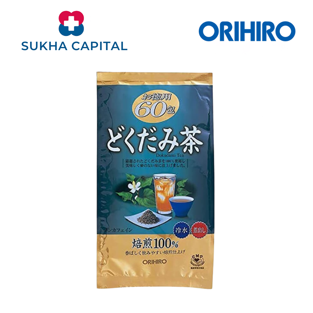 Orihiro Dokudami Tea Trà diếp cá mát gan, thanh nhiệt, giải độc tiêu mỡ, Nhật Bản (60 túi)