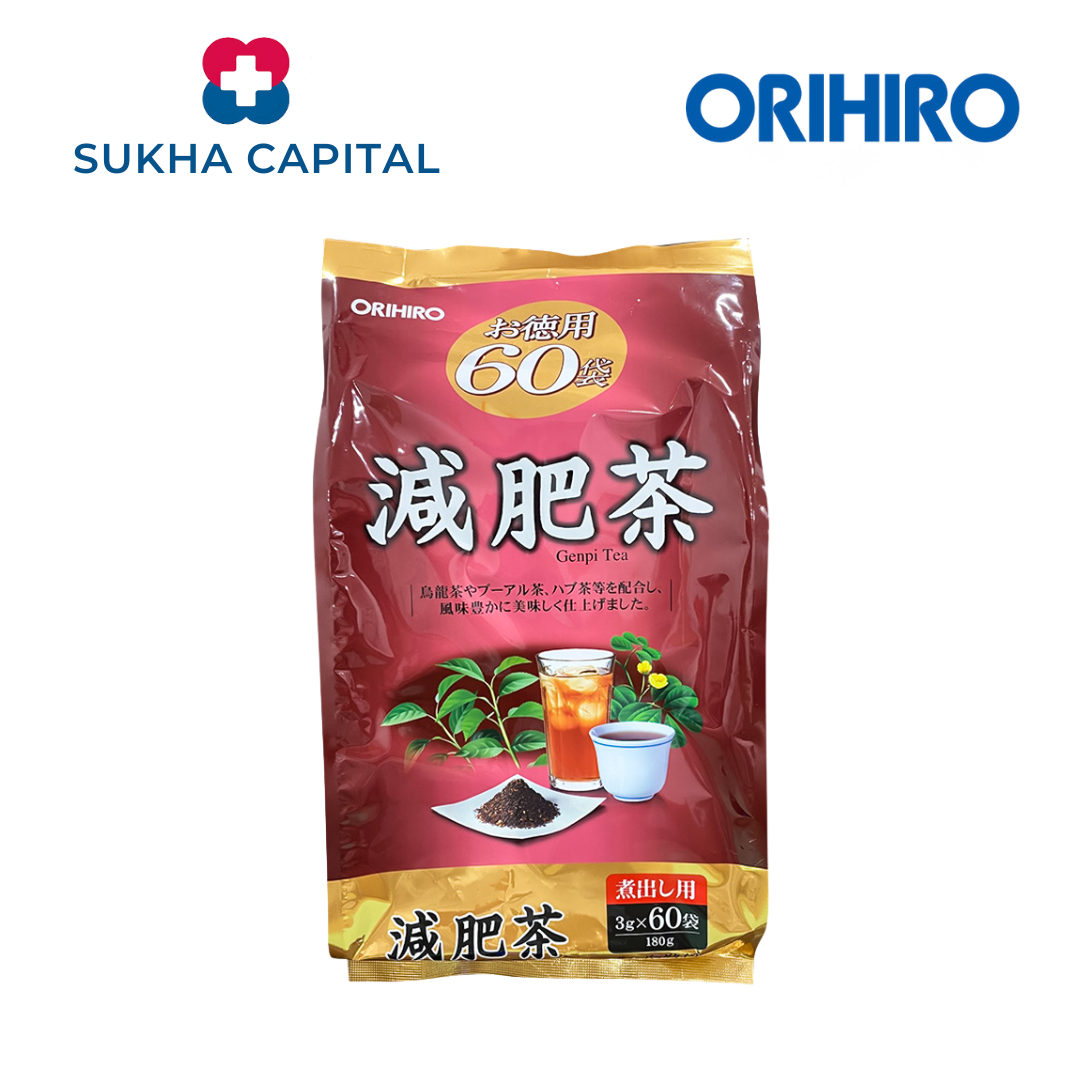 Orihiro Genpi Tea Trà ô long hỗ trợ giảm mỡ bụng, Nhật Bản (60 túi)