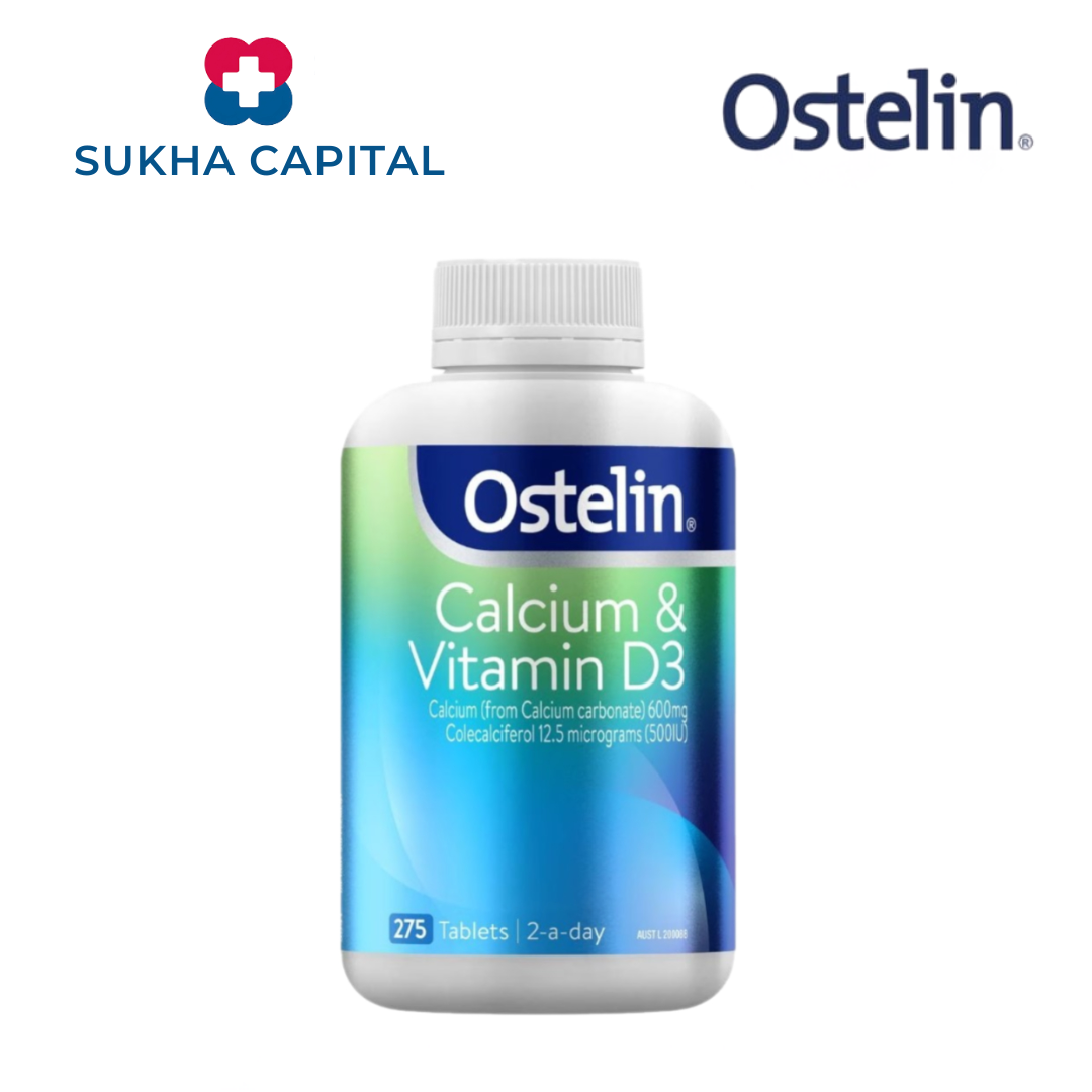 Ostelin Calcium & Vitamin D3 Canxi bầu Úc (275v)