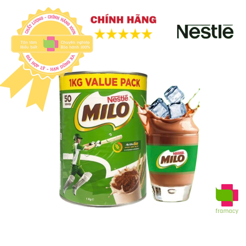 Sữa Nestle Milo Value Pack bột Úc (1kg)