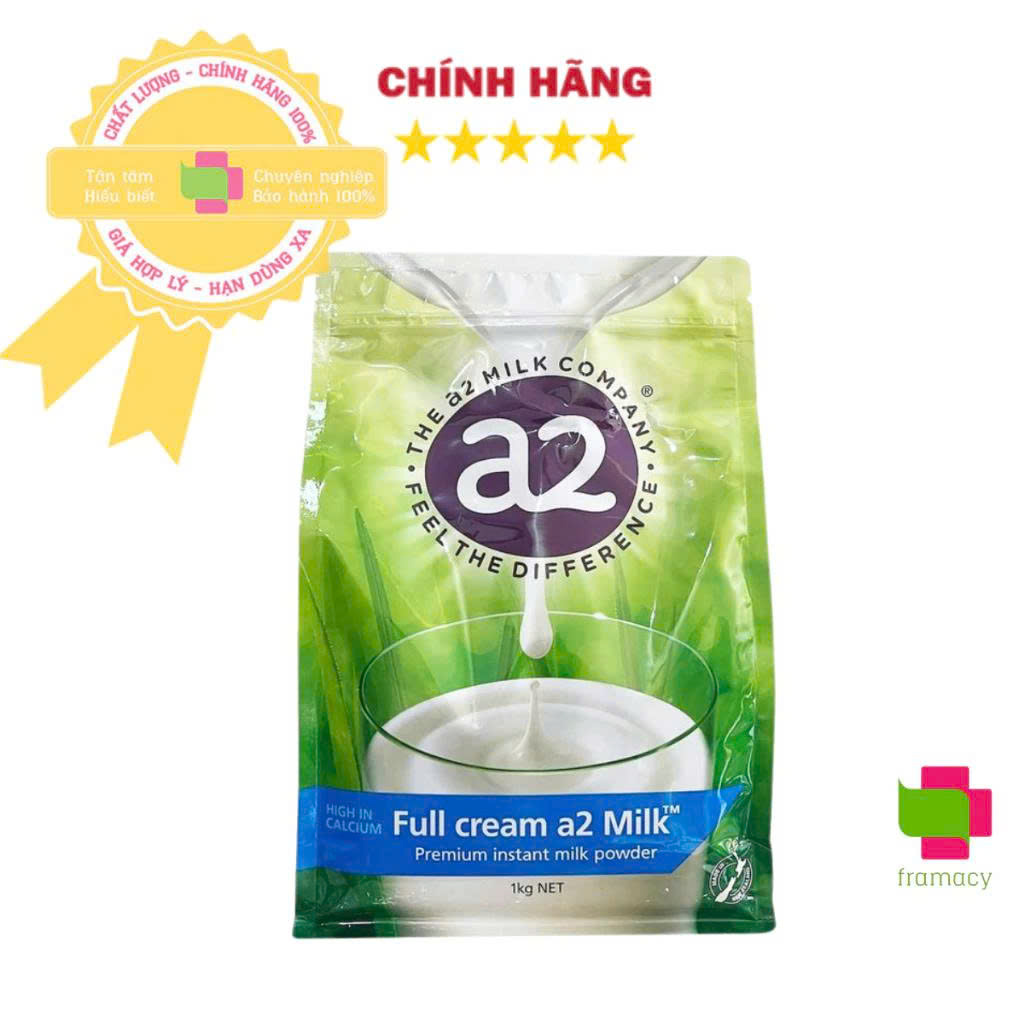 Sữa bột A2 Milk Powder Full Cream tươi nguyên kem, Úc (1kg)