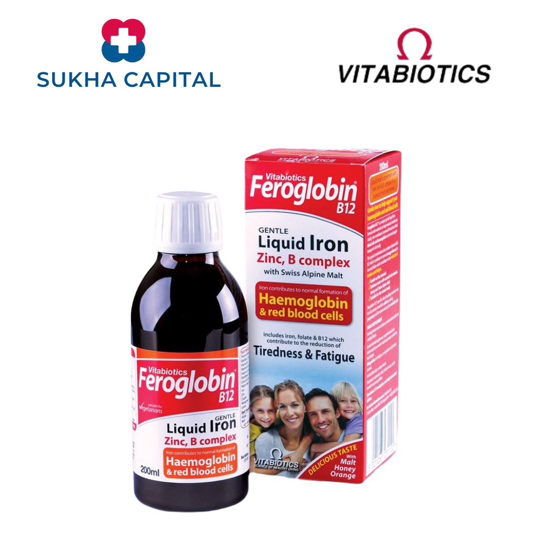 Vitabiotics Feroglobin Liquid Siro sắt nước UK(200ml)