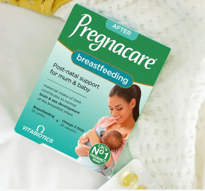 Vitabiotics Pregnacare Breast feeding Vitamin cho Mẹ nuôi con Bú UK (84v)