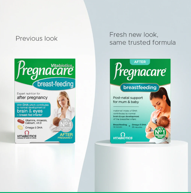 Vitabiotics Pregnacare Breast feeding Vitamin cho Mẹ nuôi con Bú UK (84v)