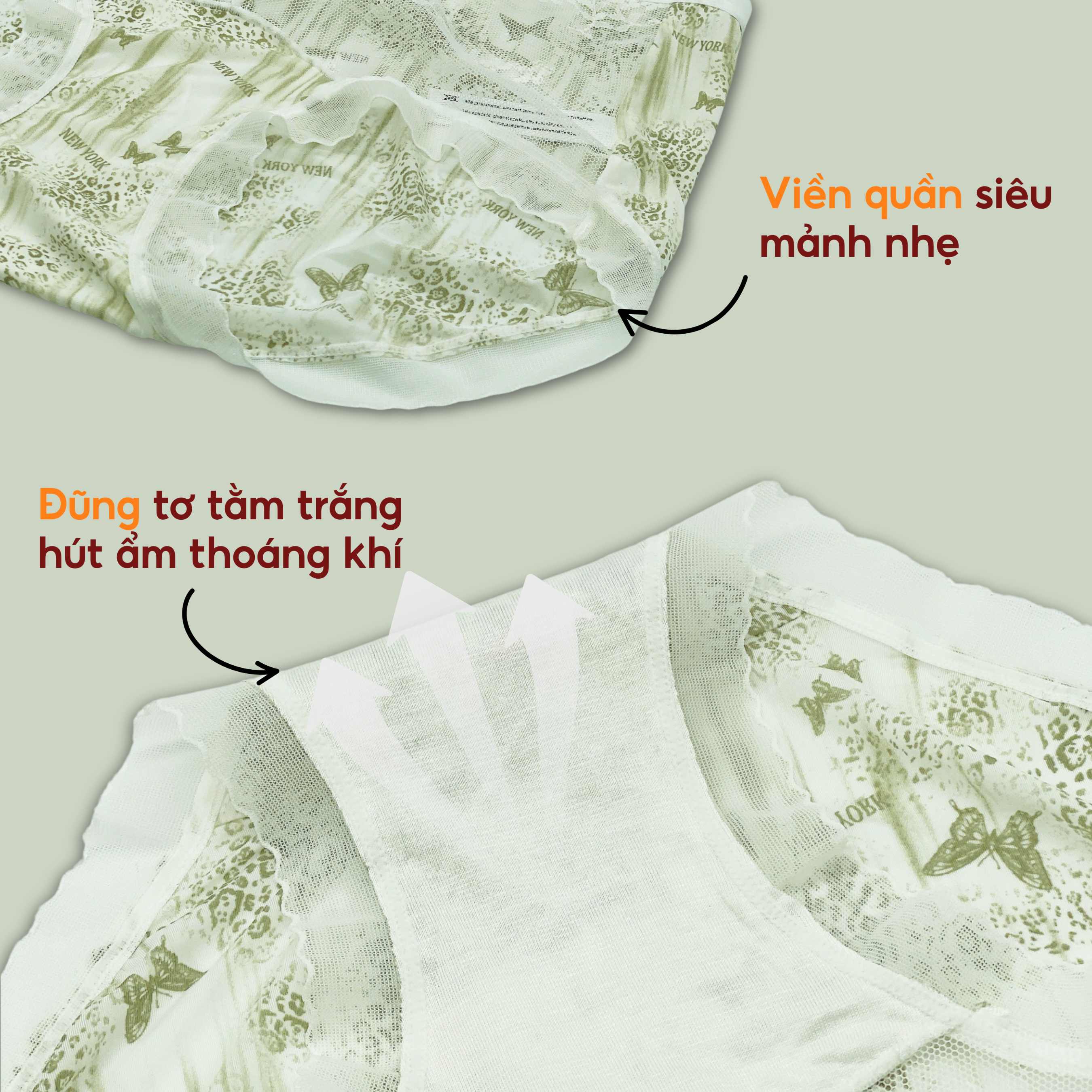 [BST LADY PANSY] Combo 10 Quần Mix 5 Họa Tiết Cao Cấp Cảm Hứng Từ Loài Hoa Pansy