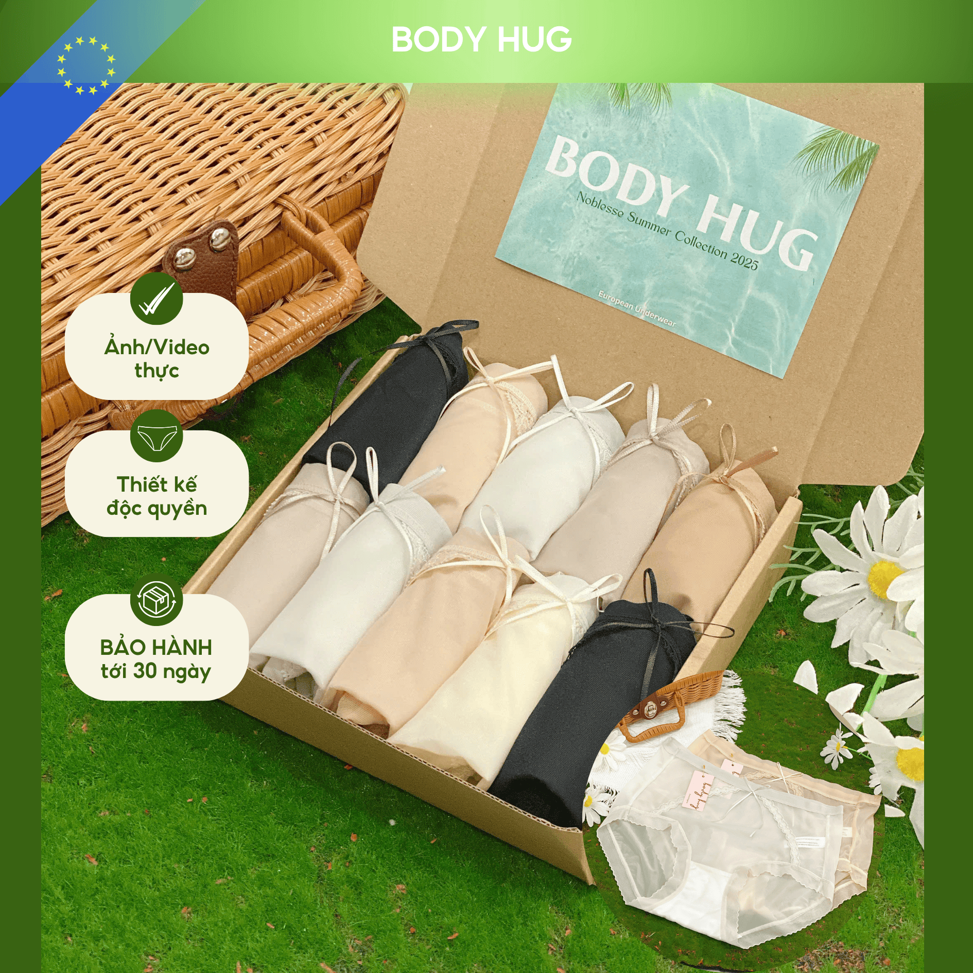 [BST MẬT Y] Quần Lót Nữ Ren Lụa Bay V-Elan Siêu Mỏng Nhẹ 0,01mm ĐỘC QUYỀN BODY HUG
