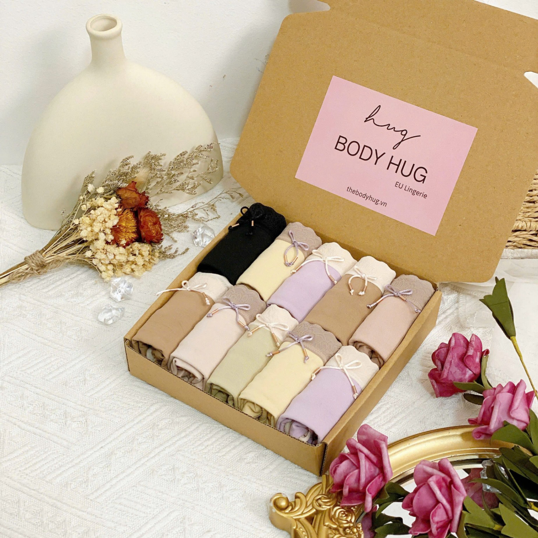Quần Lót Cotton Bạc Hà T01 - combo 10 chiếu mix màu