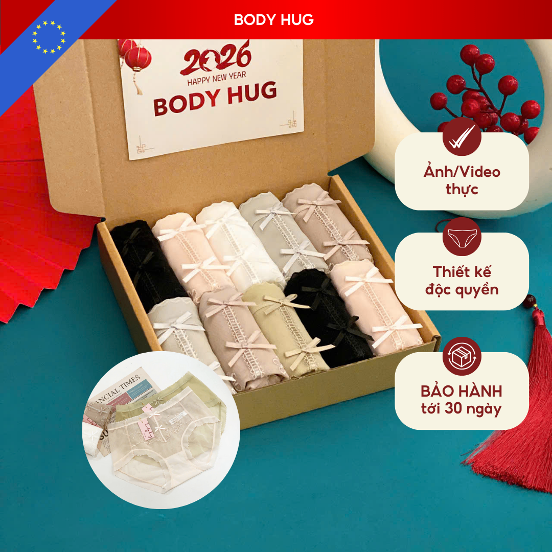 [BST CLASSIC] Quần Lót Ren Nữ  TÔ THÊU Hoa Tiết Thêu Tay Từ Nghệ Nhân Trung Hoa ĐỘC QUYỀN BODY HUG