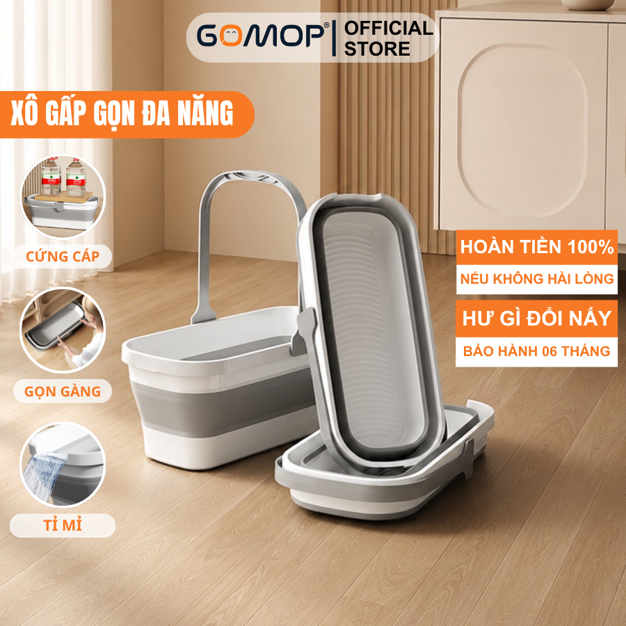 [12] Xô Đựng Nước Gấp Gọn Hình Chữ Nhật XiLi X7