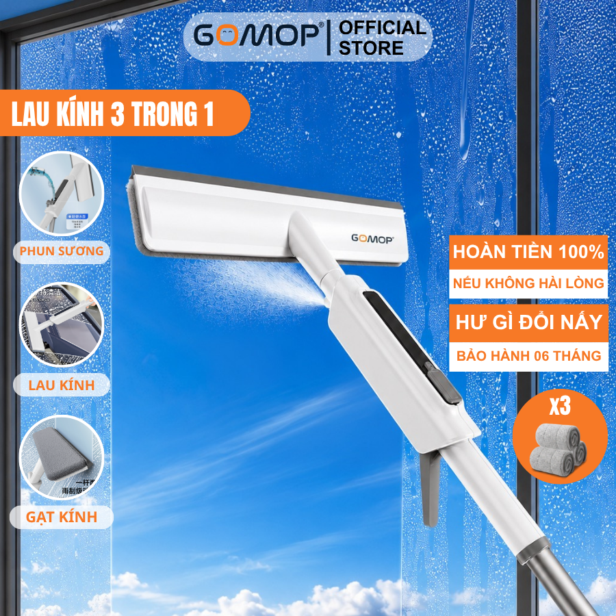 [20] Cây Lau Gạt Kính Phun Sương XiLi P10