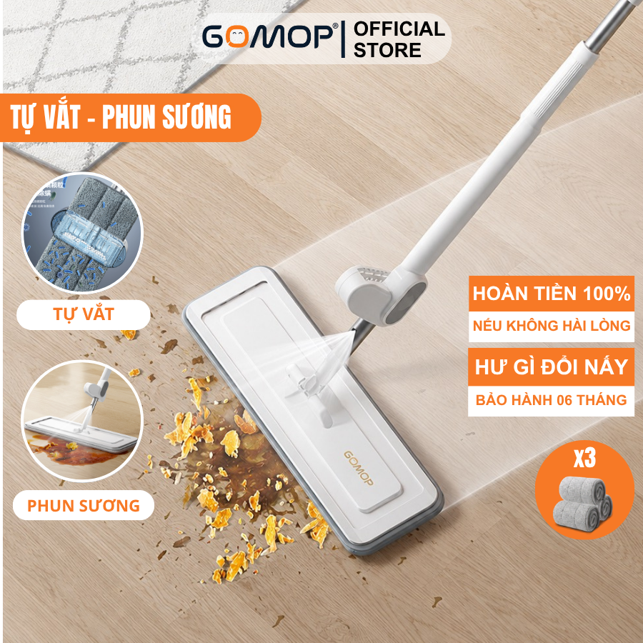 [20] Cây Lau Nhà Tự Vắt Phun Sương XiLi P7