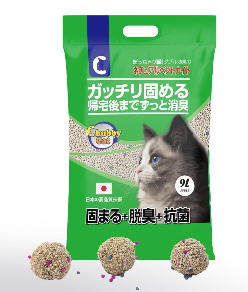 Cát vệ sinh Chubby Cat Bentonite Cat Litter túi 9L