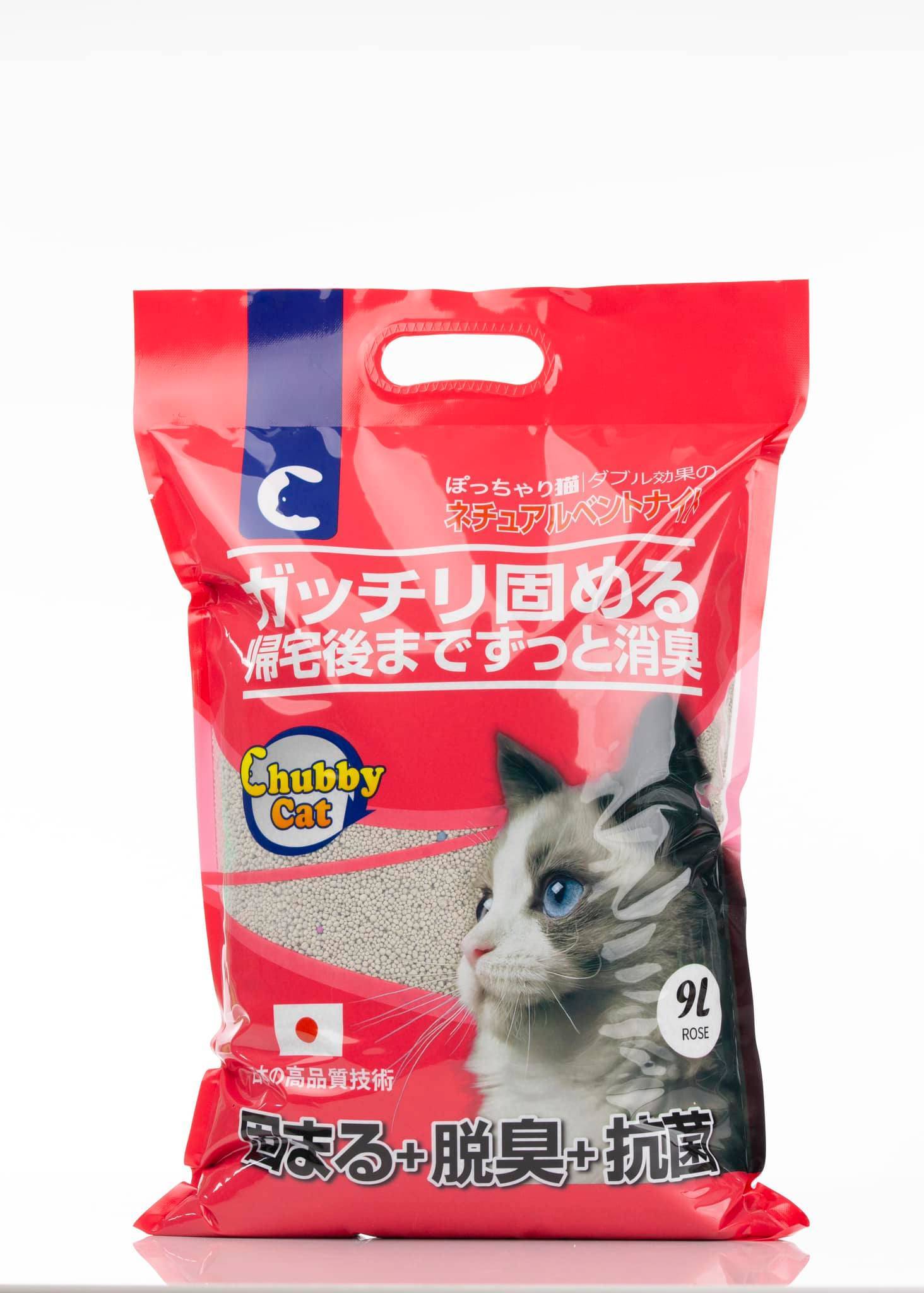 Cát vệ sinh Chubby Cat Bentonite Cat Litter túi 9L