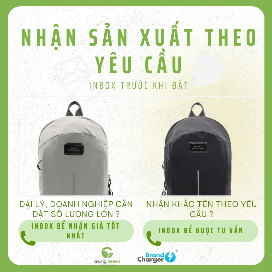 Balo mini chuyển đổi túi đeo chéo 2 trong 1 Brandcharger Shift