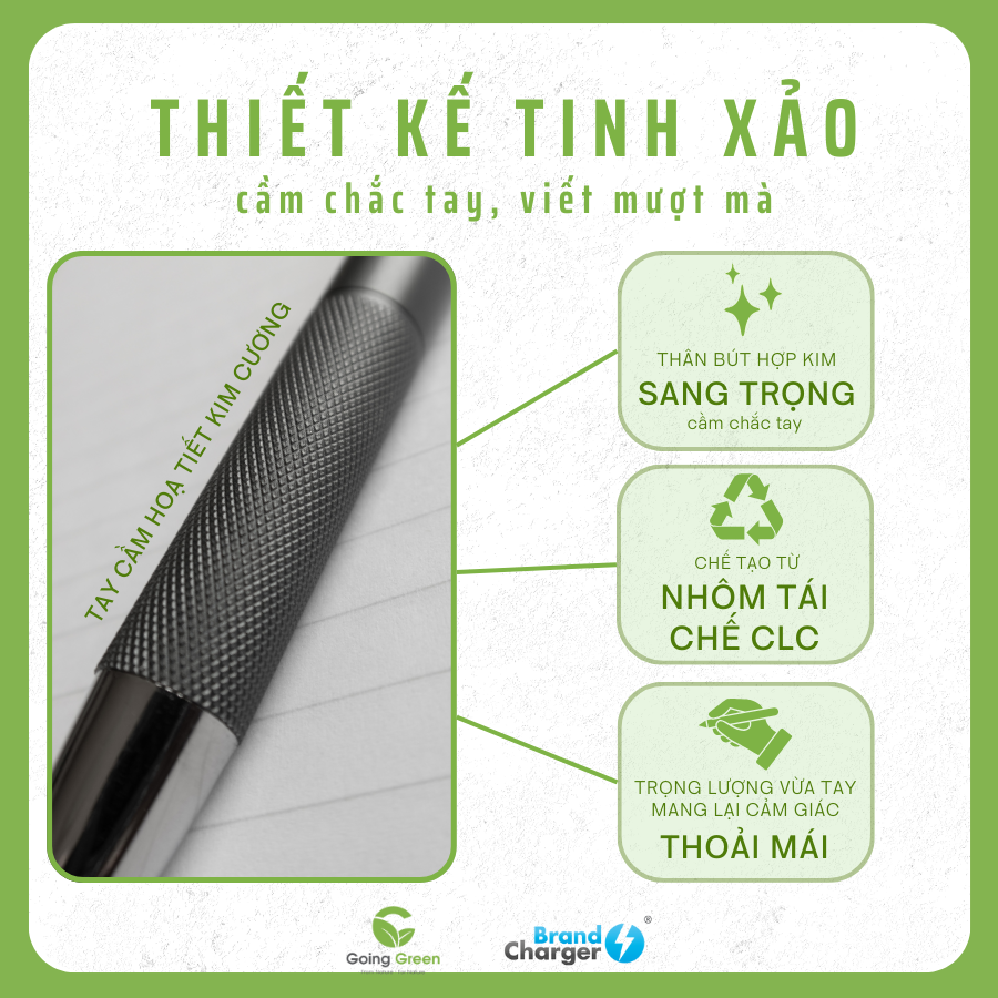 Bút Bi Neo Eco BrandCharger – Nhôm Tái Chế, Stylus Tích Hợp