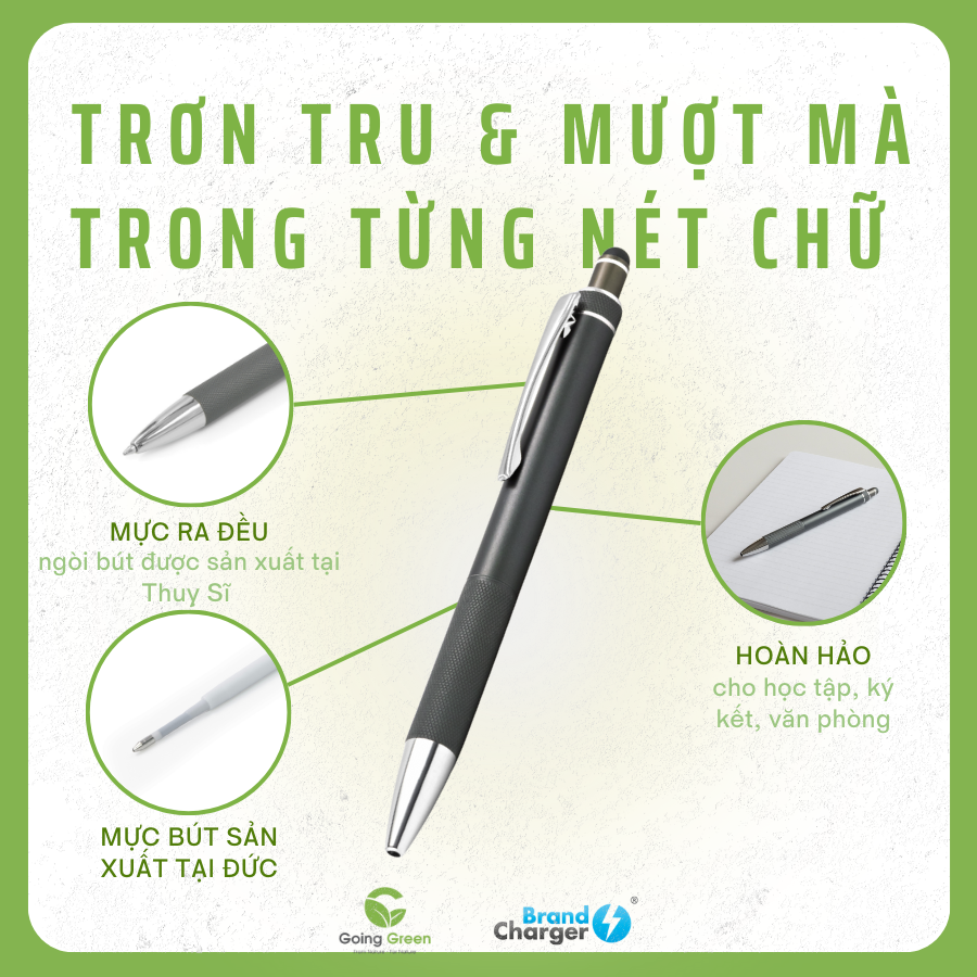 Bút Bi Neo Eco BrandCharger – Nhôm Tái Chế, Stylus Tích Hợp