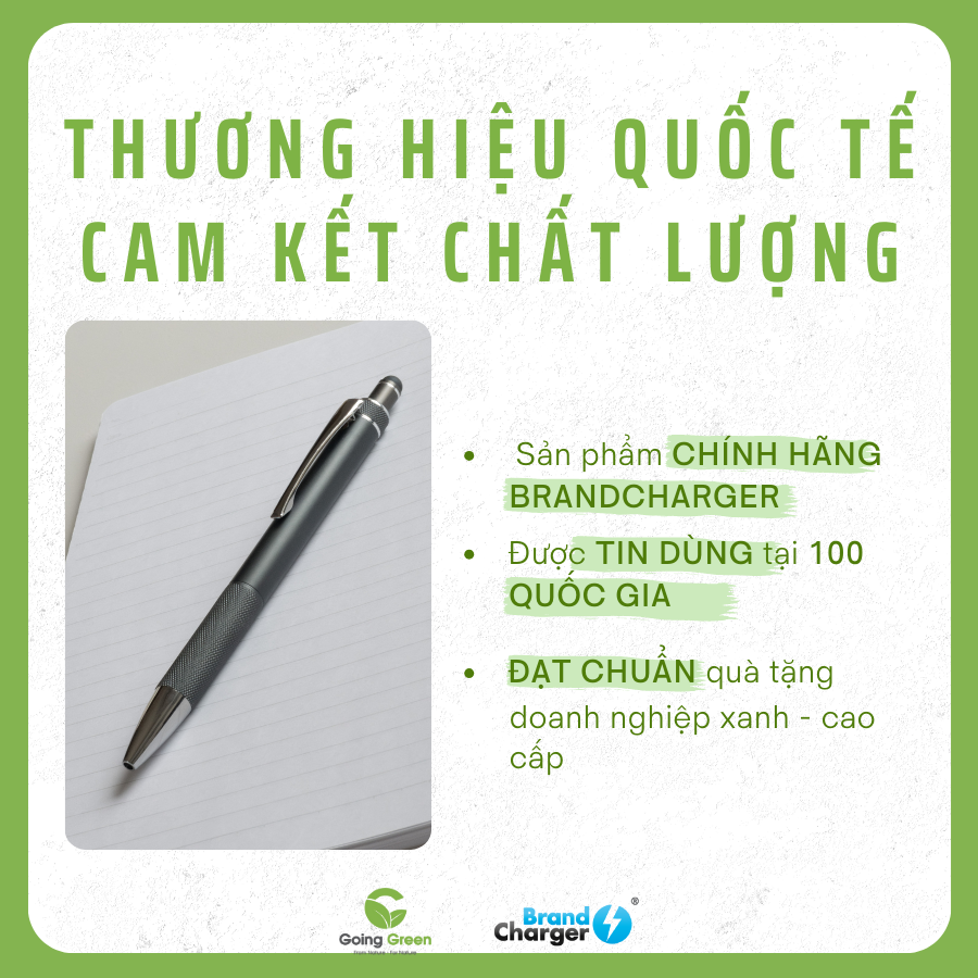 Bút Bi Neo Eco BrandCharger – Nhôm Tái Chế, Stylus Tích Hợp