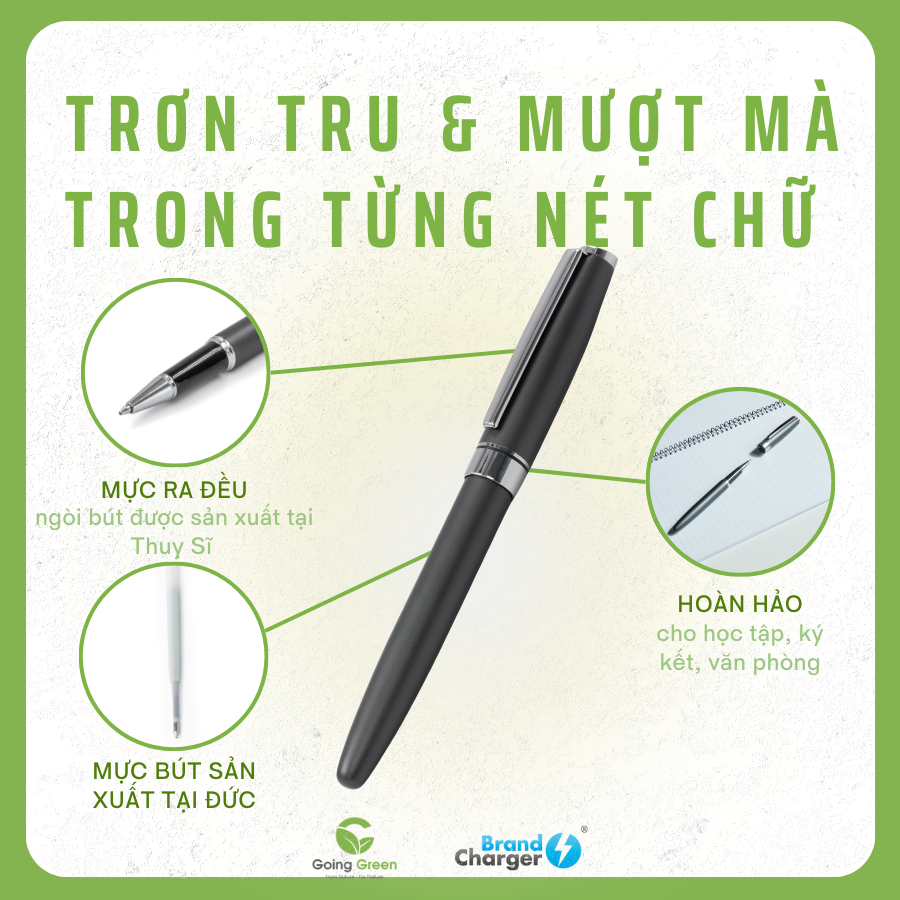 Bút kim loại tái chế BrandCharger Atlas