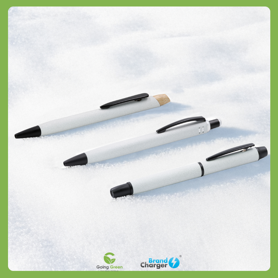 Bút Bi Eira Eco BrandCharger – Nhôm Tái Chế Phủ Frost, Stylus Tích Hợp