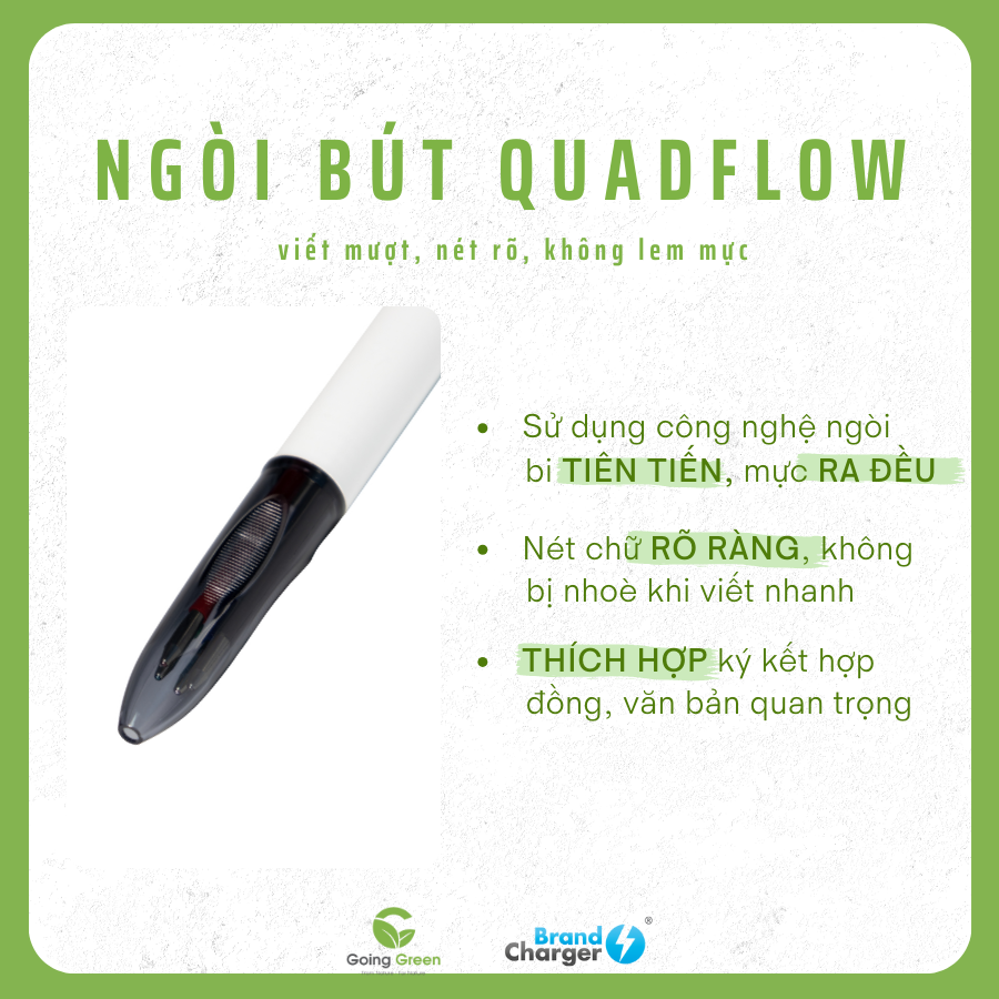 Bút nhựa tái chế BrandCharger QuadFlow