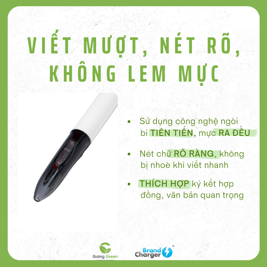 Bút Rollerball Serene Eco BrandCharger – ABS Tái Chế
