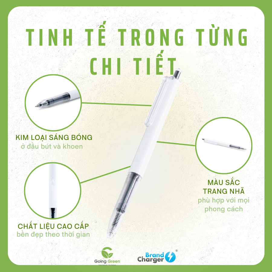 Bút Rollerball Serene Eco BrandCharger – ABS Tái Chế