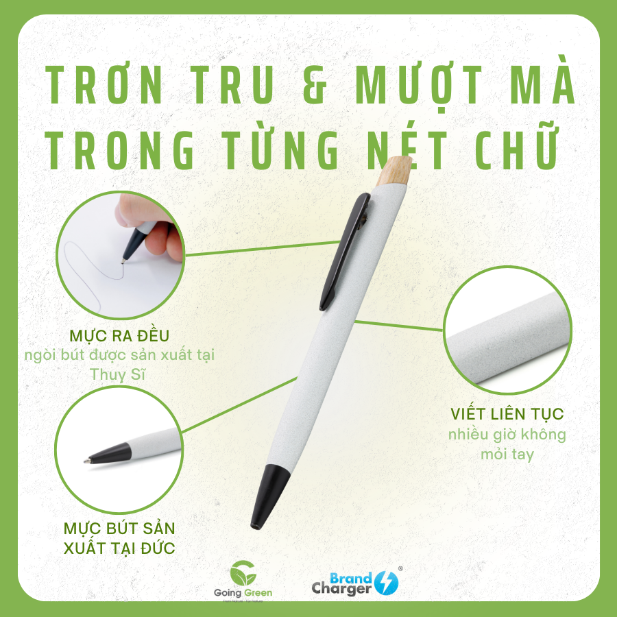 Bút Bi Glacia Eco BrandCharger từ Nhôm Tái Chế