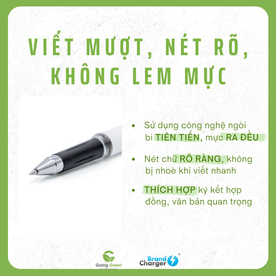 Bút Gel Regal Eco BrandCharger – ABS Tái Chế, Ngòi Mực Nhật Bản