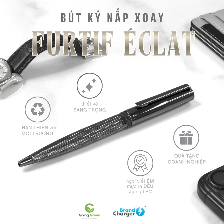 Bút ký kim loại sang trọng BrandCharger Furtif Éclat